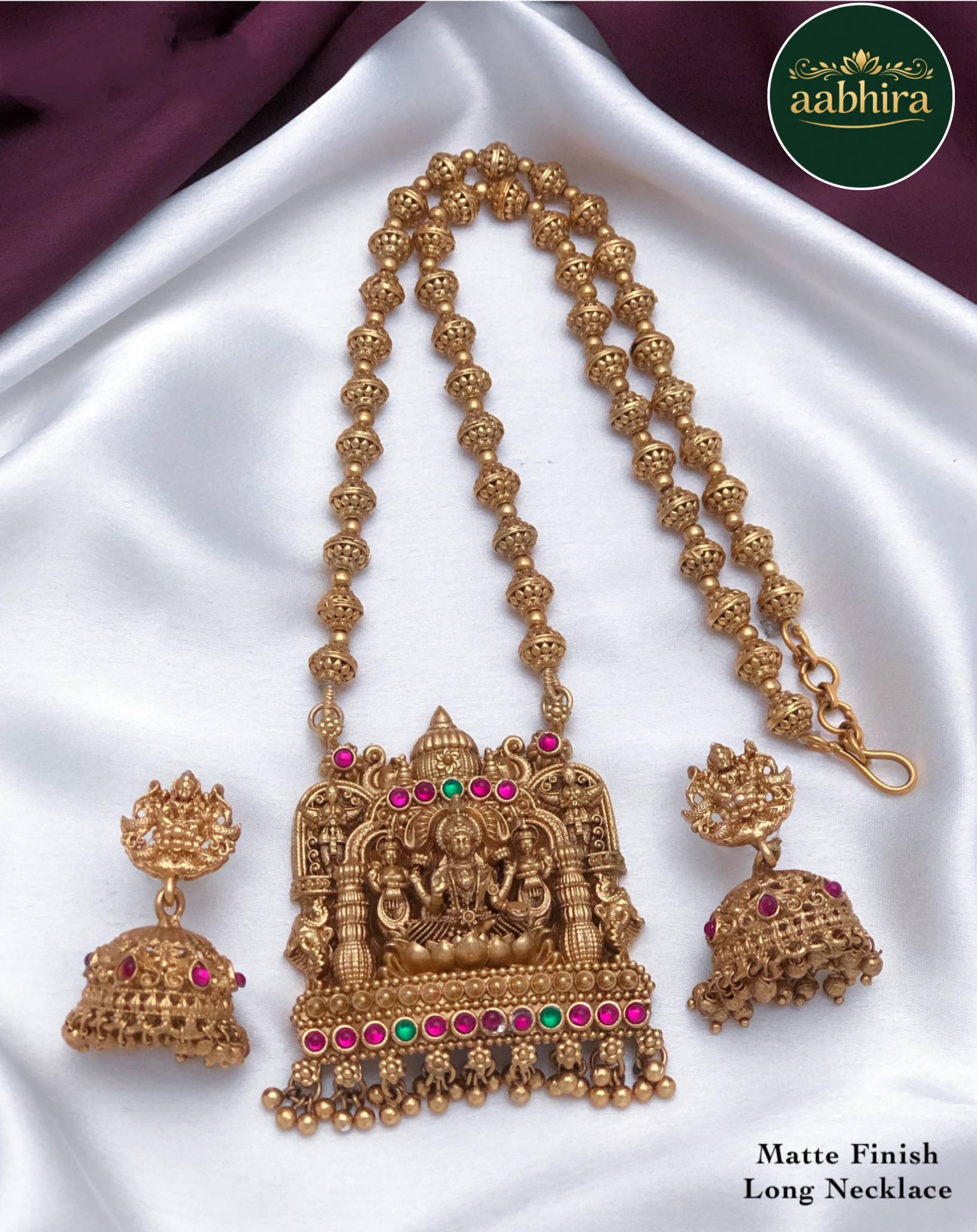 Matte Finish Long Necklace