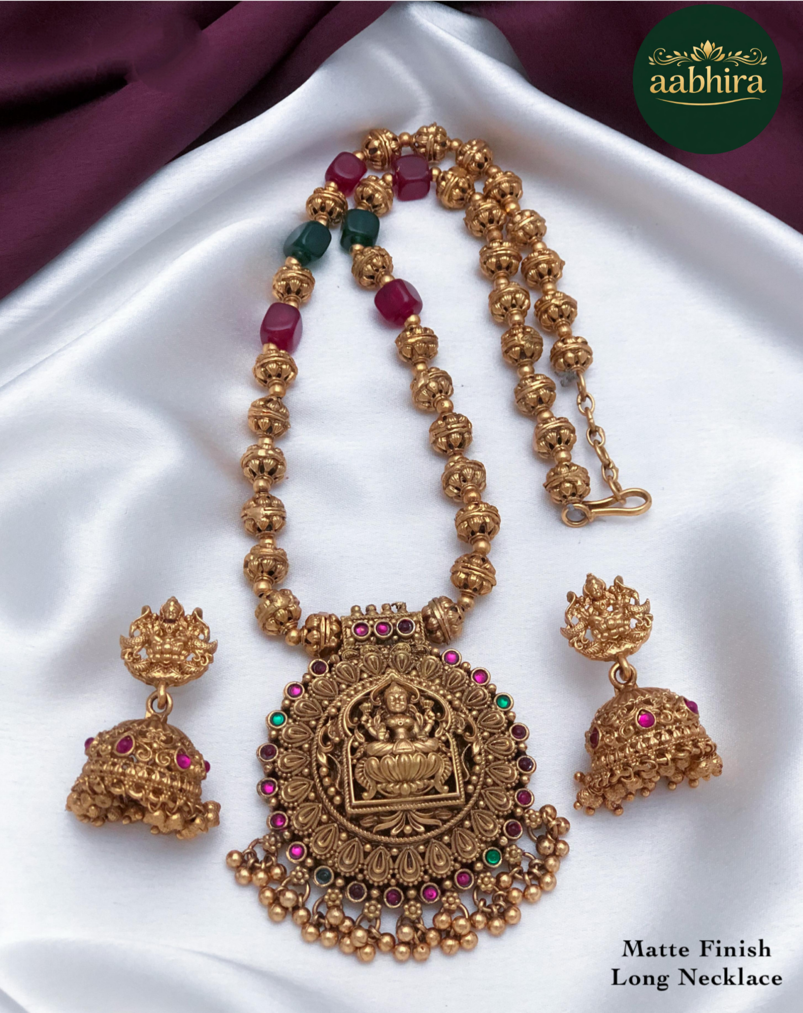 Matte Finish Long Necklace
