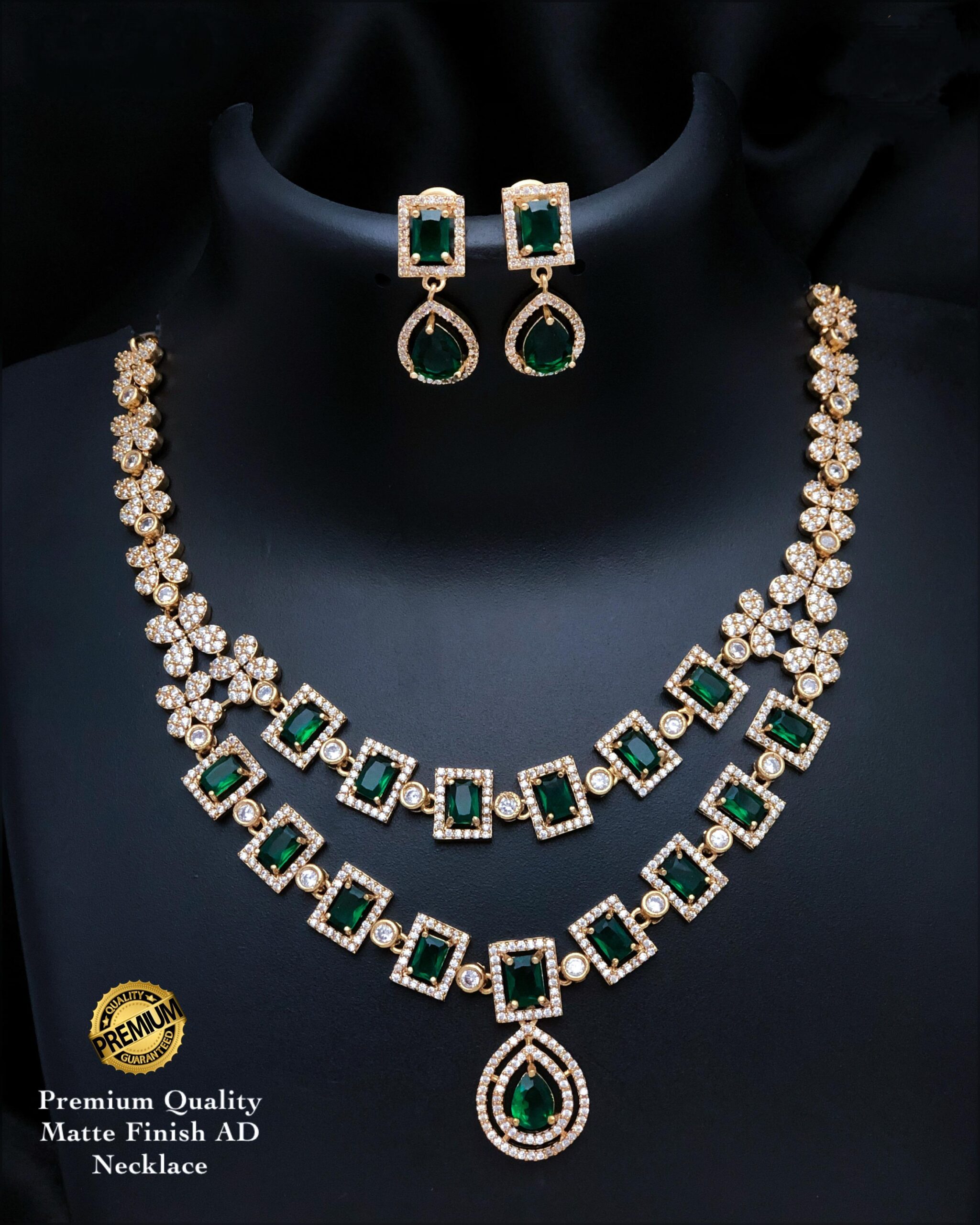 Premium Matte Finish AD Necklace