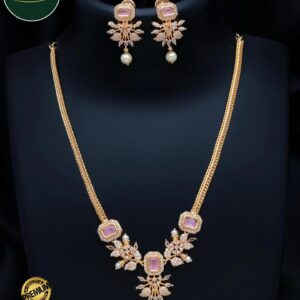 Premium Quality Micro Plated AD Necklace